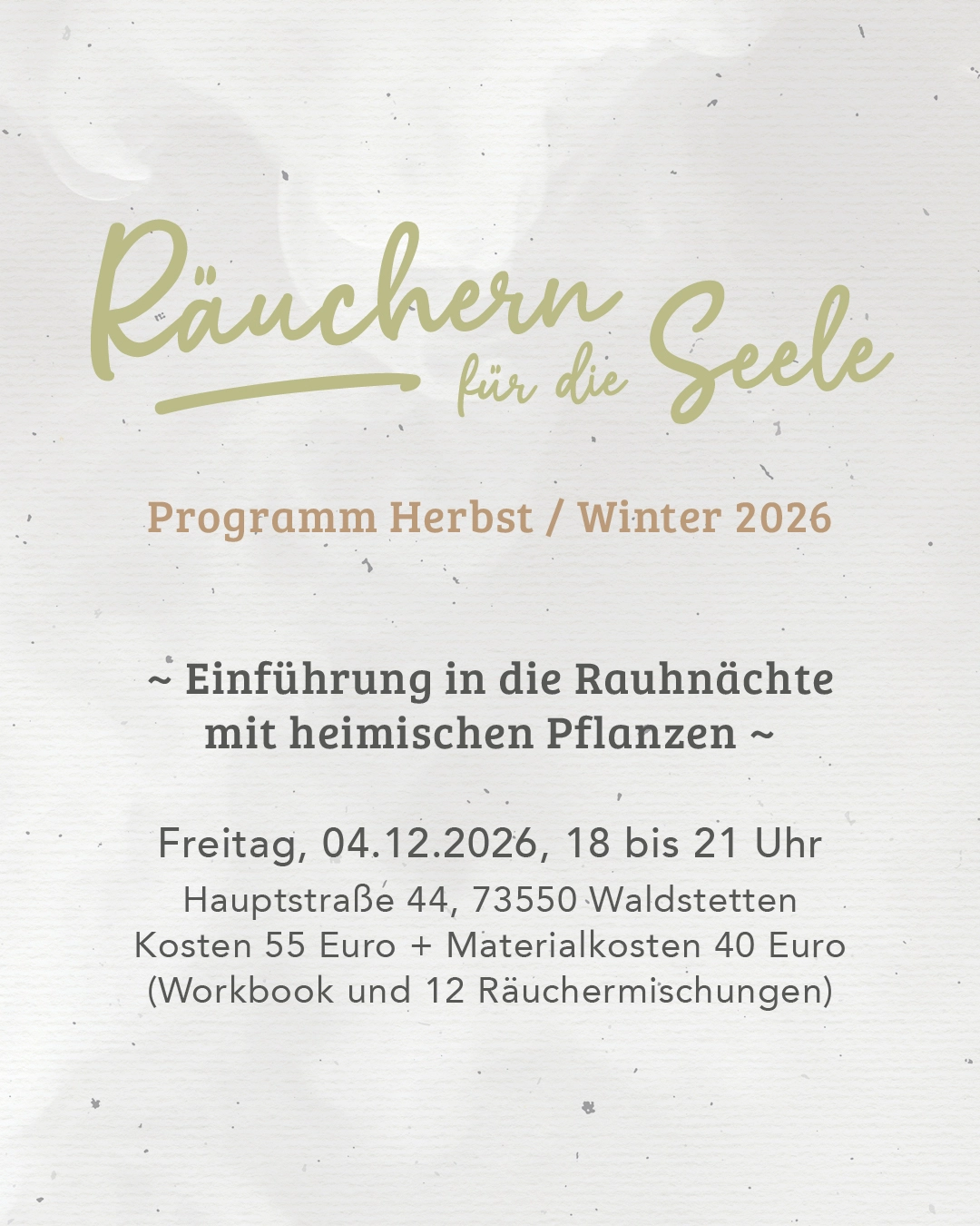 Einführung in die Rauhnächte